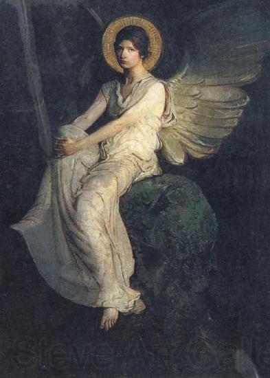 Abbott Handerson Thayer Angel Seated on a Rock Norge oil painting art